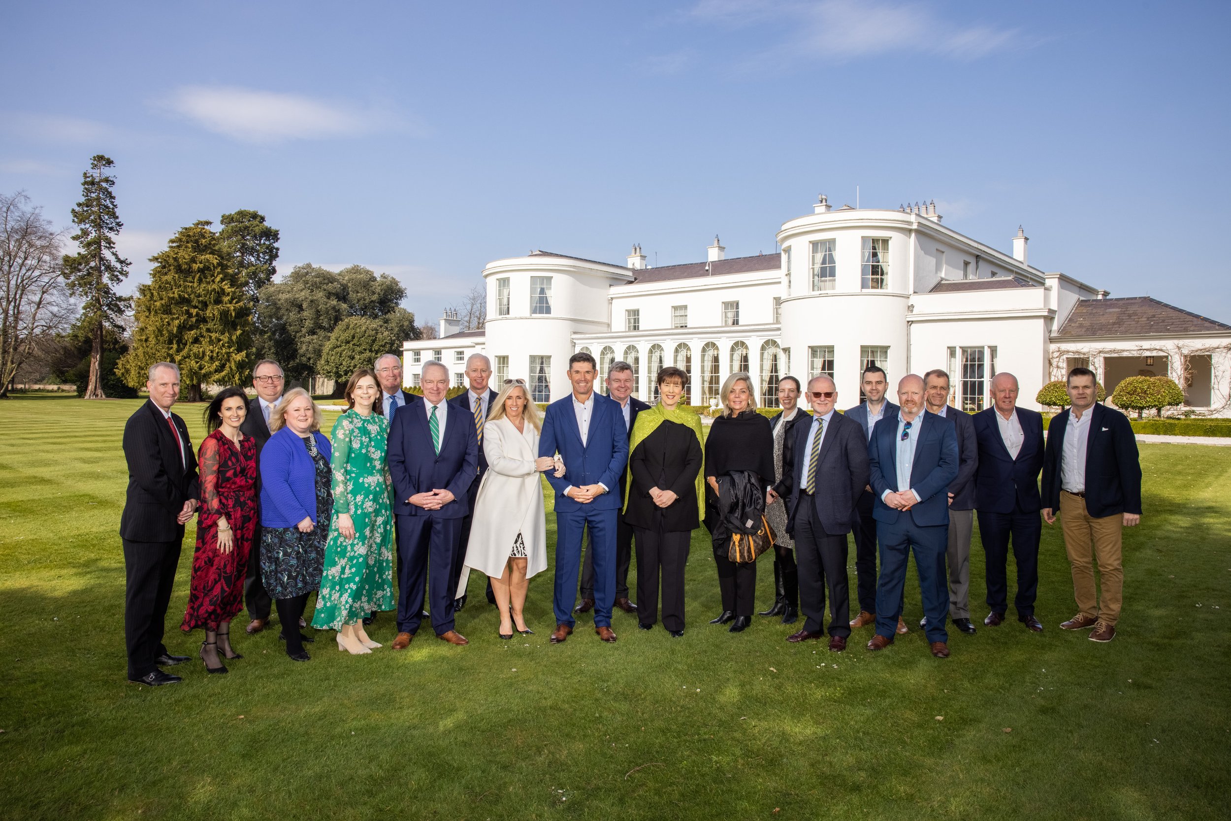 Celebrating the announcement of new Patron, Pádraig Harrington at the US Ambassador’s Residence, Dublin